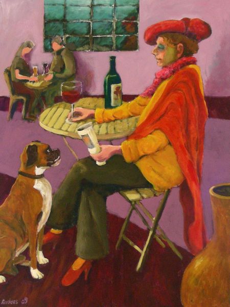 Kvinde på café (akryl 80 x 60).JPG