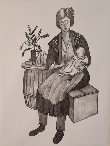 Bondekone med barn, Dublin 1920.jpg