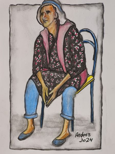 Gammel tyrkisk bondekone (2) (kul og pastel på papir 40 x 30).jpg