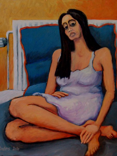 Kvinde på seng (akryl, olie 60 x 50).jpg