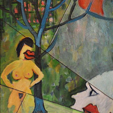 Kærlighedsstudie 7 (akryl, olie 40 x 30)