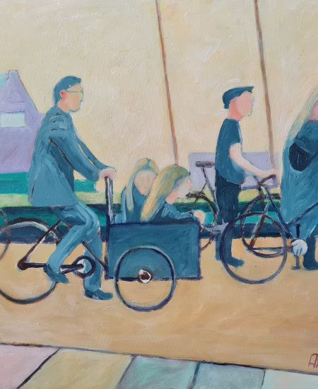 Cyklister ved Papirøen (olie 40 x 50).jpg