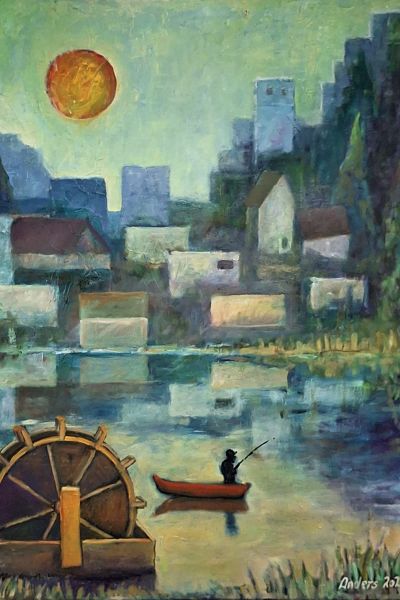 Byen ved søen (olie 60 x 80).jpg