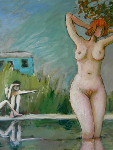 Susanne i badet (akryl 60 x 80).jpg
