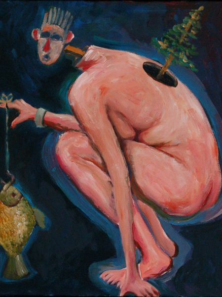 En underlig fisk (akryl, olie 50 x 40).jp.jpg