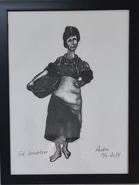 Bondekone i Galway 1900 (kul på papir)´40 x 30).jpg