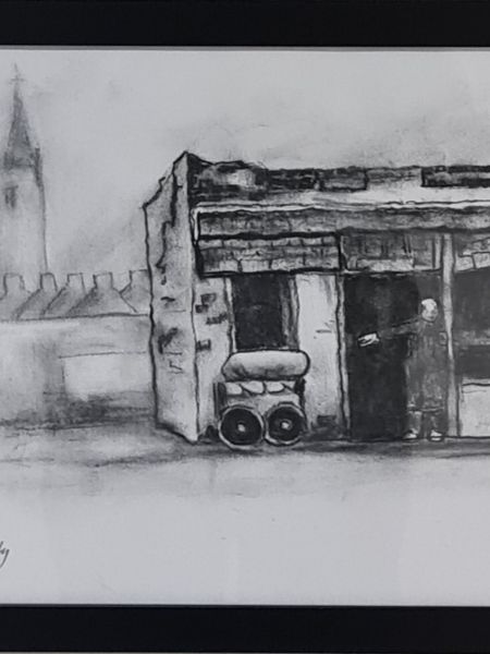 Høker i det gamle Dublin (kul på papir 30 x 40).jpg