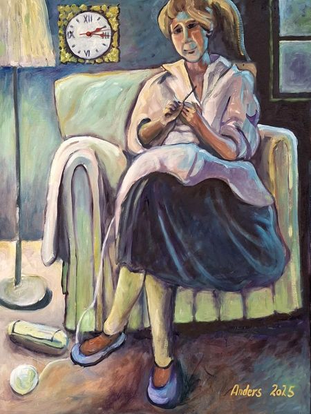Kvinde der strikker (olie 80 x 60).jpg