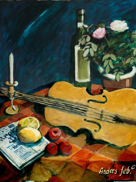 Opstilling_med_violin_og_Weekend_Avisen_akryl_60_x_50.jpg